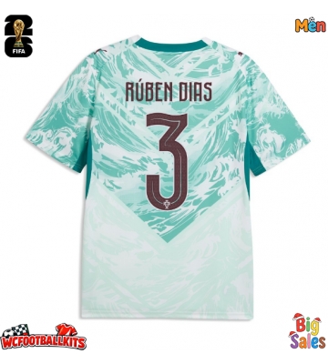 Portugal Ruben Dias #3 Replica Away Stadium Shirt World Cup 2026 Short Sleeve